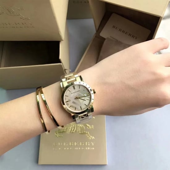Burberry BU9033 The City Gelbgold Unisex-Uhr - Swiss Made Luxus-Uhr - Image 4
