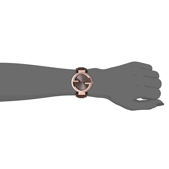 Gucci Damen YA133309 Interlocking G Braunes Zifferblatt Luxusuhr - Image 4