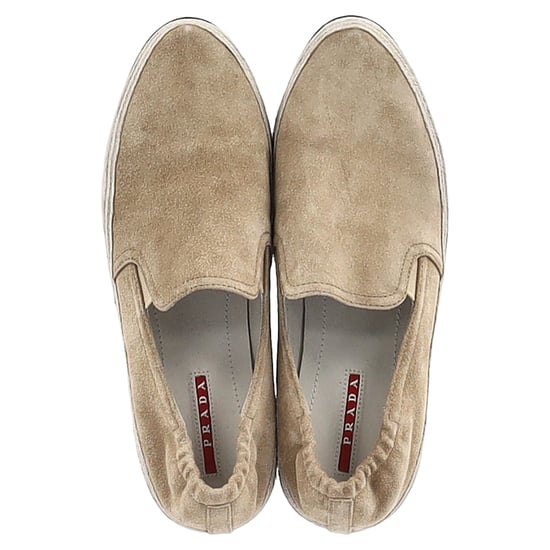 Prada Sport Espadrille Slip-On Sneakers in beigem Wildleder - Image 3