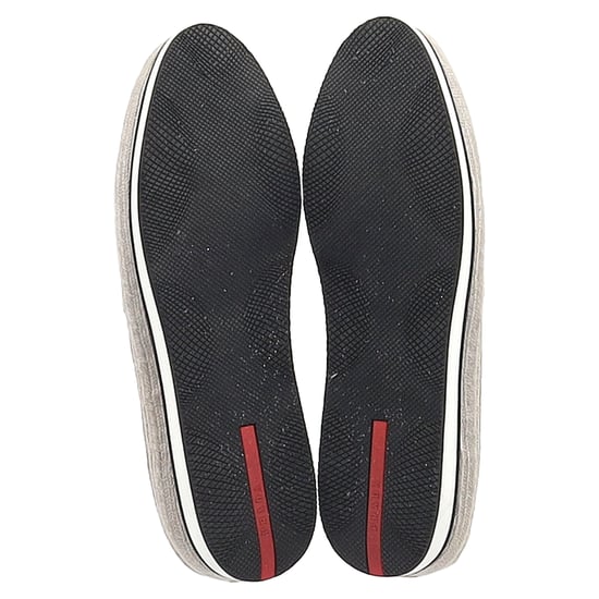 Prada Sport Espadrille Slip-On Sneakers in beigem Wildleder - Image 6