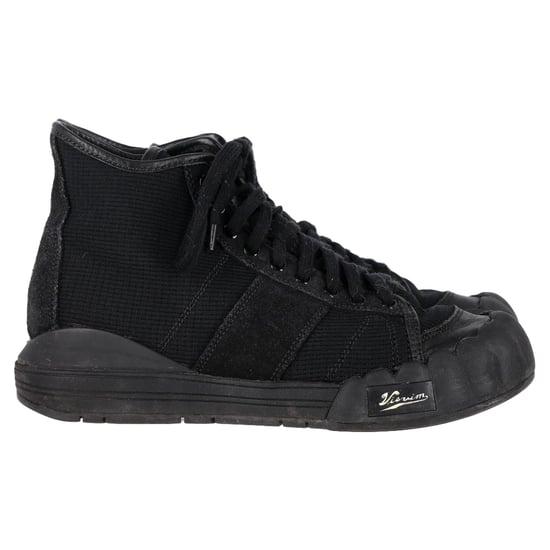 Visvim Lanier High-Top-Sneaker mit Lederbesatz aus schwarzem Canvas - Image 1