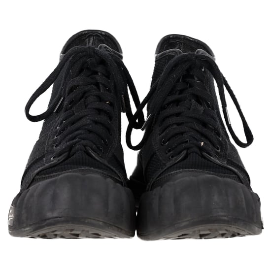 Visvim Lanier High-Top-Sneaker mit Lederbesatz aus schwarzem Canvas - Image 2