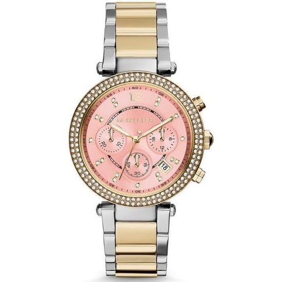 Stilvolle Michael Kors MK6140 Parker Damenuhr mit rosa Zifferblatt - Image 1