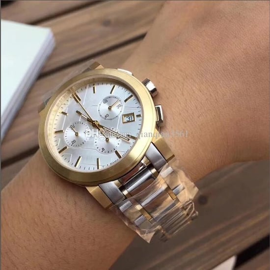 Burberry Die Stadt Unisex zweifarbige Chronograph Uhr BU9751 - Image 4