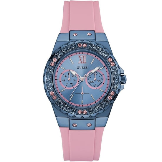 Stilvolle Guess Limelight Crystals Pink Damenuhr W0775L5 - Image 1