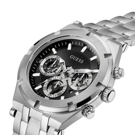 Guess GW0260G1 Herrenuhr aus Edelstahl mit schwarzem Zifferblatt - Image 3