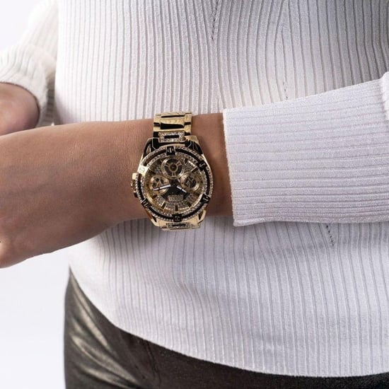 Guess GW0464L2 Queen Damenuhr in Gold - Stilvoller Chronograph Zeitmesser - Image 3