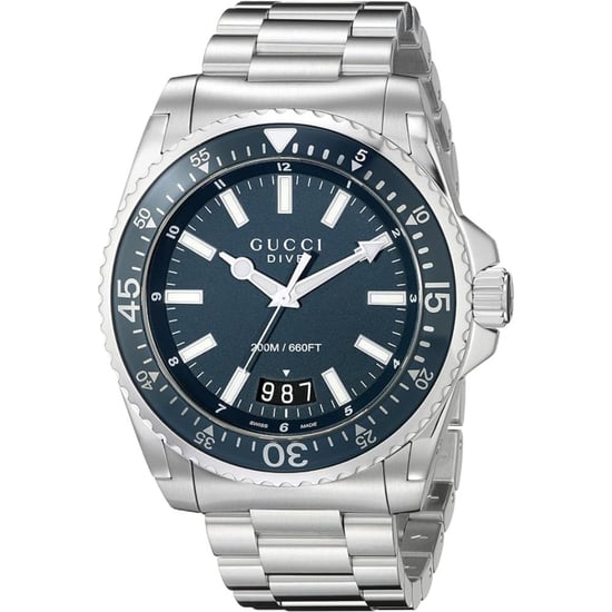 Gucci YA136203 Herren-Tauchuhr mit blauem Zifferblatt und Edelstahlarmband - Image 1