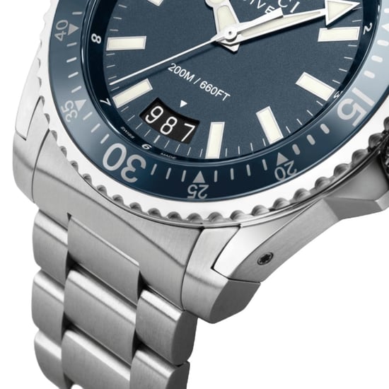 Gucci YA136203 Herren-Tauchuhr mit blauem Zifferblatt und Edelstahlarmband - Image 3