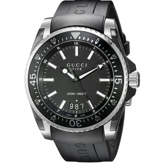 Gucci Dive Schwarze Herrenuhr YA136204 - Stilvoller und langlebiger Zeitmesser - Image 1