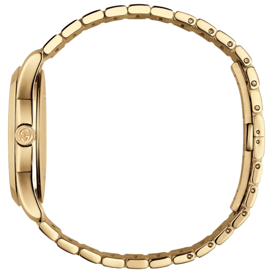 Gucci G-Timeless YA126461 Unisex-Uhr mit gelbgoldenem Zifferblatt - Image 3