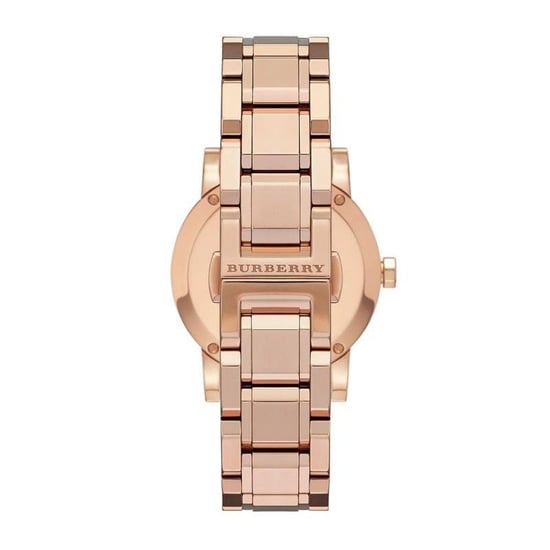 Elegante Burberry BU9135 Damenuhr in Braun Rose Gold Edelstahl - Image 4