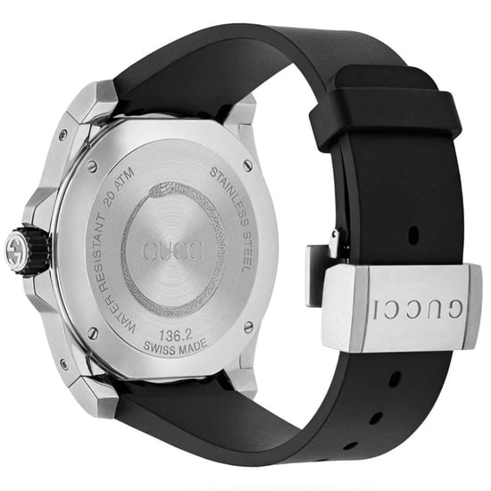 Gucci YA136217 Herrenuhr mit schwarzem Schlangenzifferblatt - 200m wasserdicht - Image 2