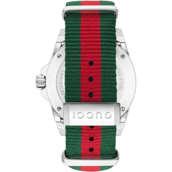 Gucci Dive Herrenuhr YA136206 mit schwarzem Zifferblatt und mehrfarbigem Armband - Image 2