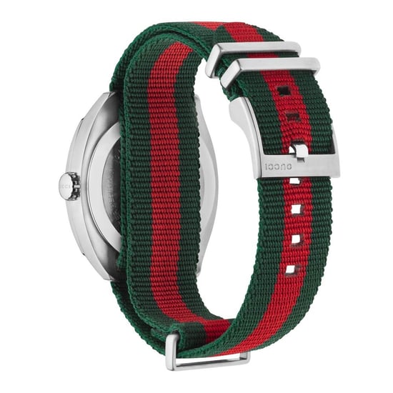 Gucci YA142305 GG2570 Herrenuhr aus schwarzem Canvas - 41mm Eleganter Zeitmesser - Image 2