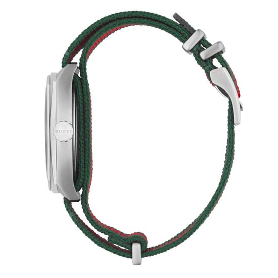 Gucci YA142305 GG2570 Herrenuhr aus schwarzem Canvas - 41mm Eleganter Zeitmesser - Image 3
