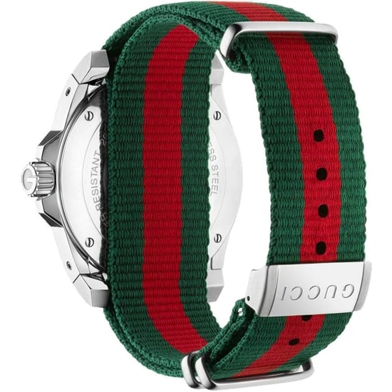 Gucci YA136207 Dive Herrenuhr mit weißem Zifferblatt und Textilband - Image 2