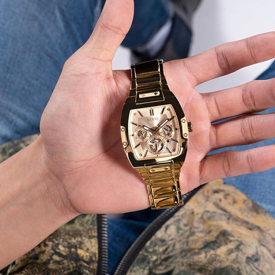 Stilvolle Guess GW0456G2 Phoenix Herrenuhr in Gold Edelstahl - Image 3