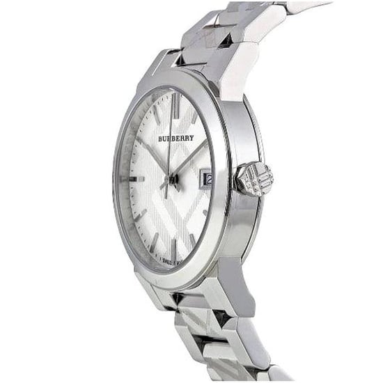 Burberry Damenuhr BU9750 City Chronograph mit silbernem Zifferblatt und Edelstahlband - Image 2