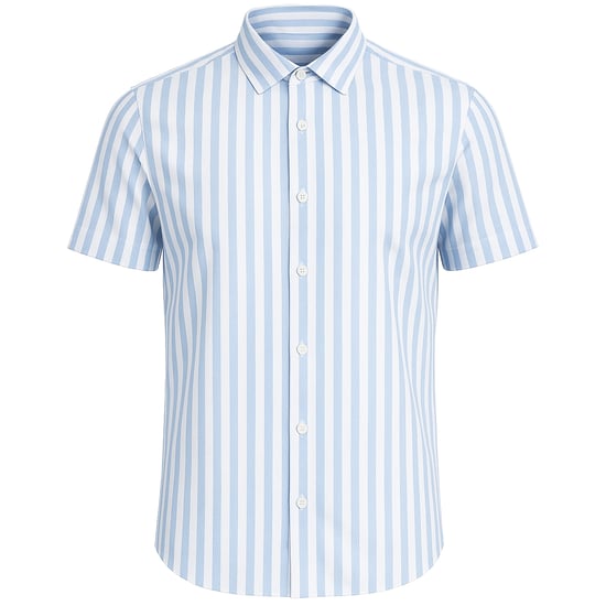 Ted Baker Arschot Streifen Herren Blaues Hemd - Image 1