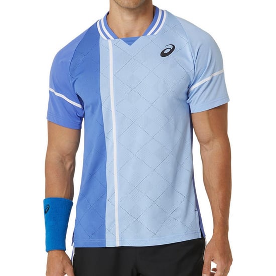 Asics Match Actibreeze Herren Blau Tennisoberteil - Image 1