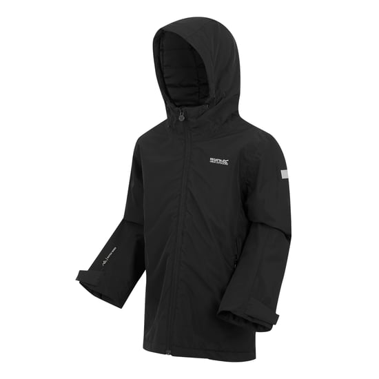 Regatta Kinder Frelton Wasserdichte Jacke (Schwarz) - Image 3