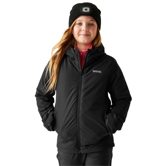Regatta Kinder Frelton Wasserdichte Jacke (Schwarz) - Image 4