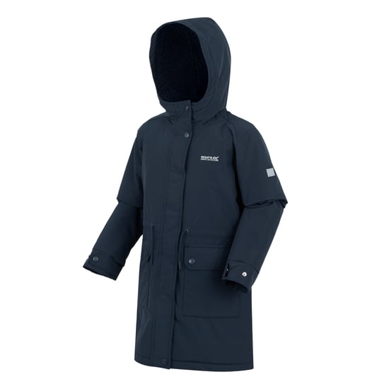 Regatta Kinder Valenta Wasserdichte Jacke (Marineblau) - Image 3