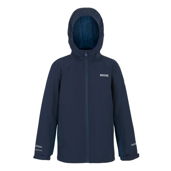 Regatta - "Hurdle" Jacke, wasserfest für Kinder, Isoliert (Marine/Dunkel-Jeansblau) - Image 1