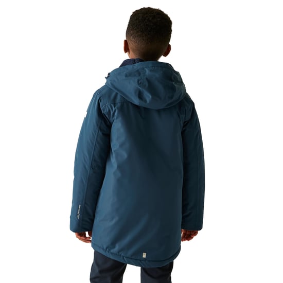 Regatta Kinder Farbank II Wasserdichte Jacke (Mondlicht Denim) - Image 4