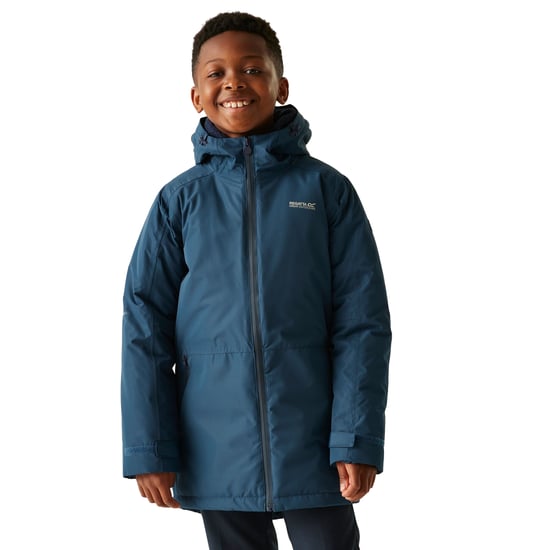 Regatta Kinder Farbank II Wasserdichte Jacke (Mondlicht Denim) - Image 5