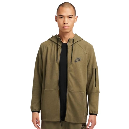 Nike - Khakigrüner Kapuzenpullover Mit Reißverschluss - Image 3