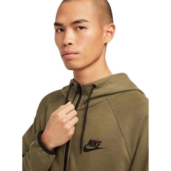 Nike - Khakigrüner Kapuzenpullover Mit Reißverschluss - Image 4