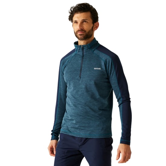 Regatta - "Hepley" Fleecejacke für Herren, mit halbem Reißverschluss (Dunkel-Jeansblau/Marine) - Image 4