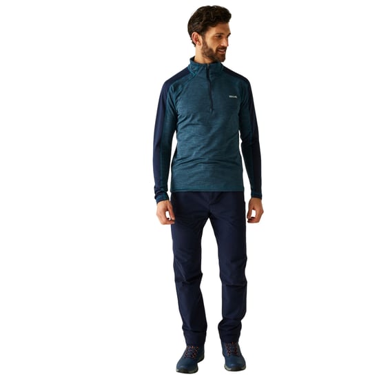 Regatta - "Hepley" Fleecejacke für Herren, mit halbem Reißverschluss (Dunkel-Jeansblau/Marine) - Image 6