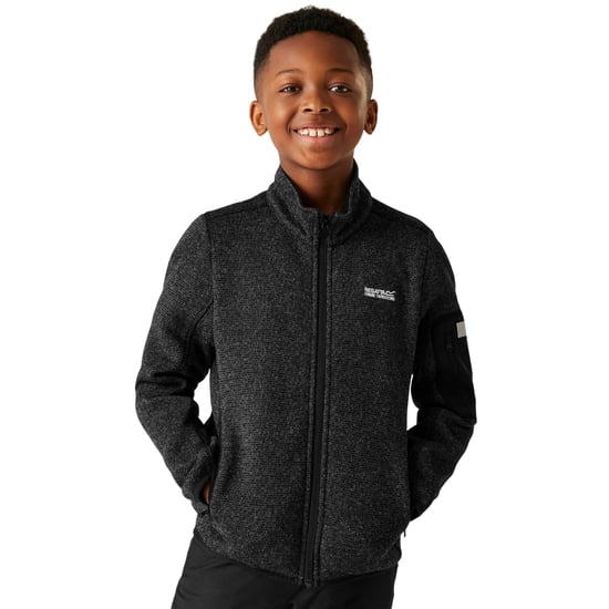 Regatta - "Newhill" Fleecejacke für Kinder, Durchgehender Reißverschluss (Schwarz) - Image 4