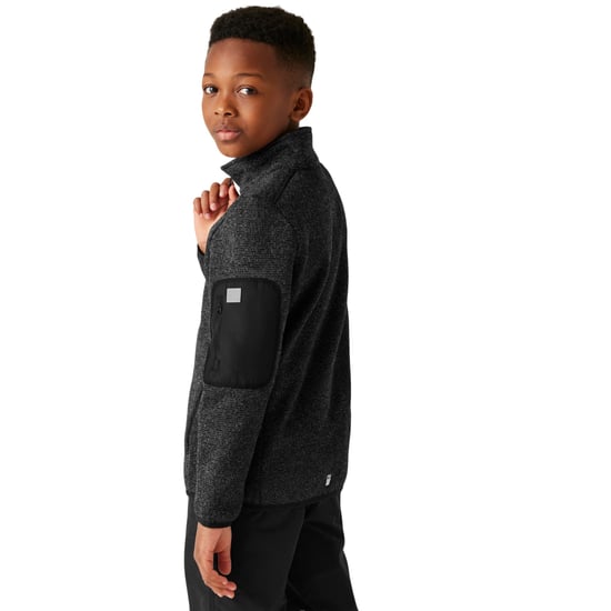 Regatta - "Newhill" Fleecejacke für Kinder, Durchgehender Reißverschluss (Schwarz) - Image 5