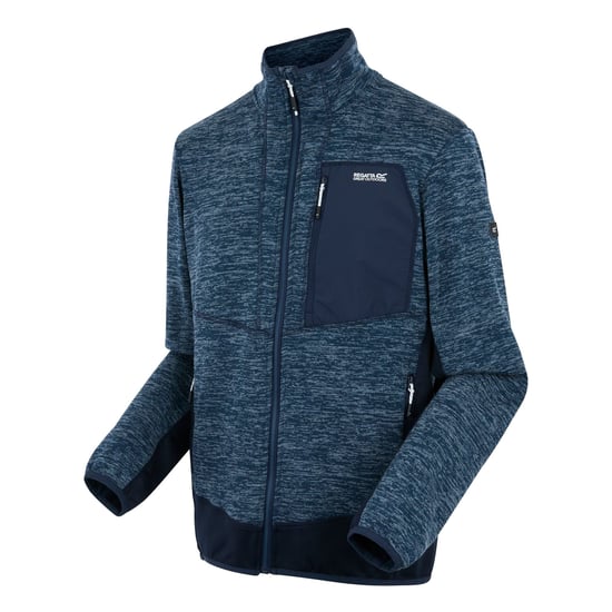 Regatta - "Baslinn" Fleecejacke für Herren (Dunkel-Jeansblau/Marine meliert) - Image 3