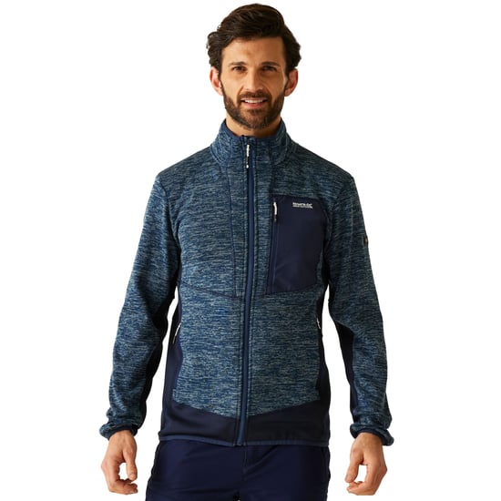 Regatta - "Baslinn" Fleecejacke für Herren (Dunkel-Jeansblau/Marine meliert) - Image 5
