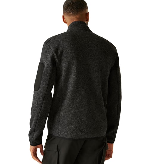 Regatta - "Newhill" Fleecejacke für Herren, Durchgehender Reißverschluss, meliert (Schwarz/Gold) - Image 4