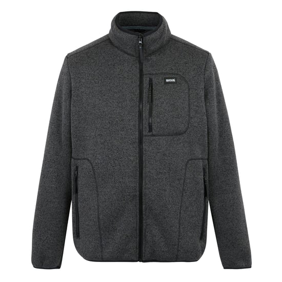 Regatta - "Barlee" Fleecejacke für Herren, Durchgehender Reißverschluss, meliert (Schwarz) - Image 1