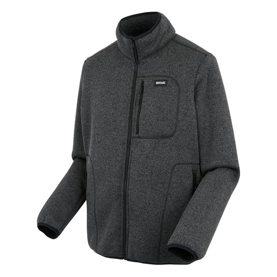 Regatta - "Barlee" Fleecejacke für Herren, Durchgehender Reißverschluss, meliert (Schwarz) - Image 3
