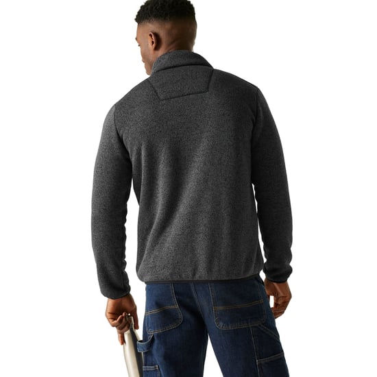 Regatta - "Barlee" Fleecejacke für Herren, Durchgehender Reißverschluss, meliert (Schwarz) - Image 4