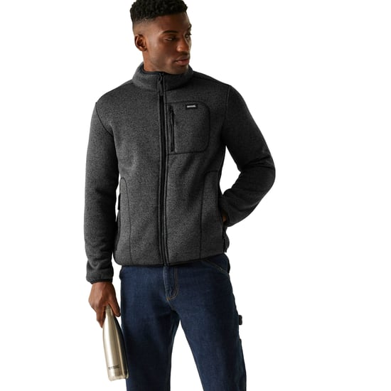 Regatta - "Barlee" Fleecejacke für Herren, Durchgehender Reißverschluss, meliert (Schwarz) - Image 5