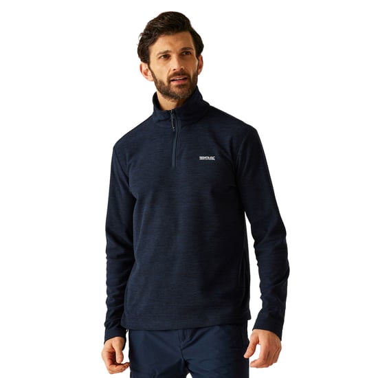Regatta Herren Thompson Marl Halbe Zip Fleecejacke (Marineblau) - Image 4