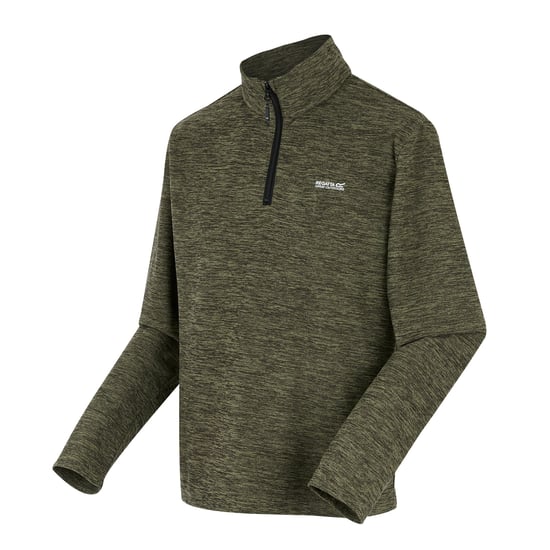 Regatta Herren Thompson Marl Halbzip Fleecejacke (Ölgrün) - Image 3