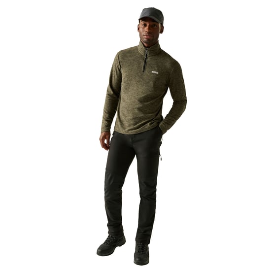 Regatta Herren Thompson Marl Halbzip Fleecejacke (Ölgrün) - Image 5