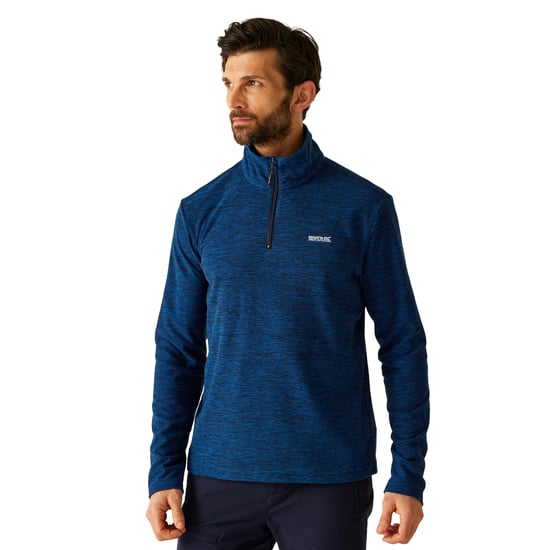 Regatta Herren Thompson Marl Half Zip Fleecejacke (Snorkelblau) - Image 4