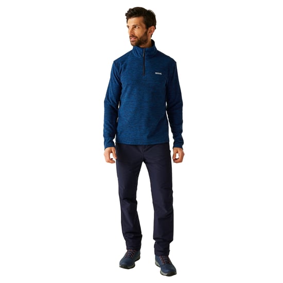 Regatta Herren Thompson Marl Half Zip Fleecejacke (Snorkelblau) - Image 5