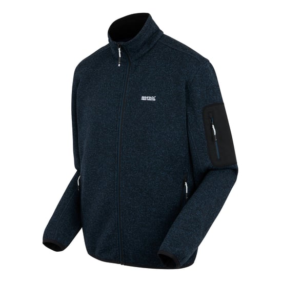 Regatta - "Newhill" Fleecejacke für Herren, Durchgehender Reißverschluss, meliert (Dunkel-Jeansblau) - Image 3